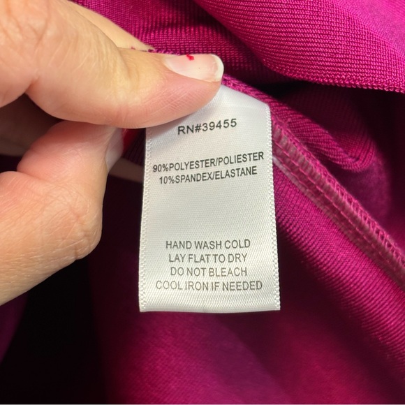 Fashion Nova Plus Size 2X - Wine Colored Nightingale Bandage Dress NWT - Picture 8 of 17